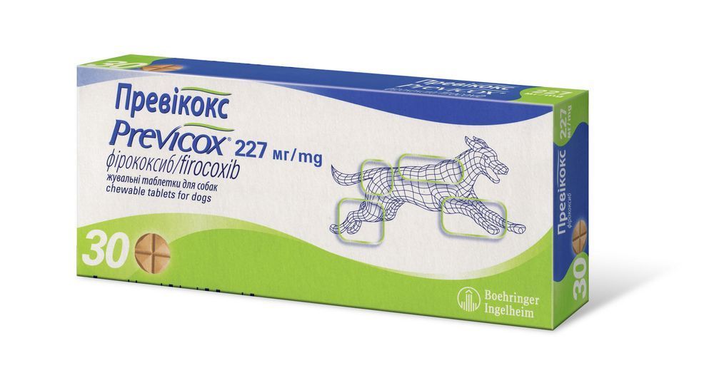 ПРЕВІКОКС (фірококсіб) L 227 mg (X/10/X) 57930 фото