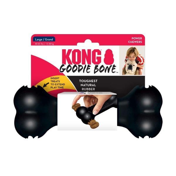 KONG (Конг) Extreme Goodie Bone сверхпрочная интерактивная игрушка для закладки лакомств для собак (экстремальное грызение) L 356006 фото