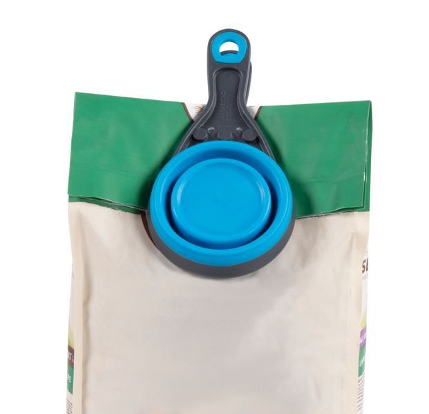 DEXAS Collapsible KlipScoop Мерный стакан для корма с клипсой 240 мл Голубой PW6604322194 фото