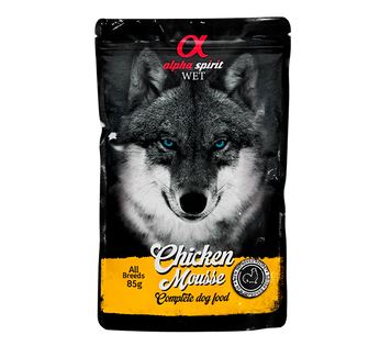 ALPHA SPIRIT Chicken Mousse Вологий корм для собак старше 1 року (з куркою) 85 г ALPHD050000508 фото