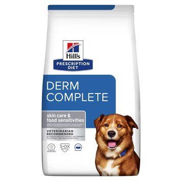 Hill's Prescription Diet Derm Complete Сухой корм для собак при пищевой аллергии и атопическом дерматите 4 кг 606167 фото