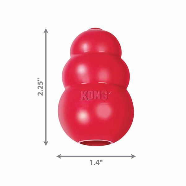 Kong Classic прочная интерактивная игрушка для закладки лакомств для собак XS 25008 фото