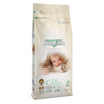BonaCibo Cat Adult Lamb & Rice (БонаСібо) для дорослих кішок всіх порід з чутливим травленням (ягня, рис) 2кг BC406120 фото