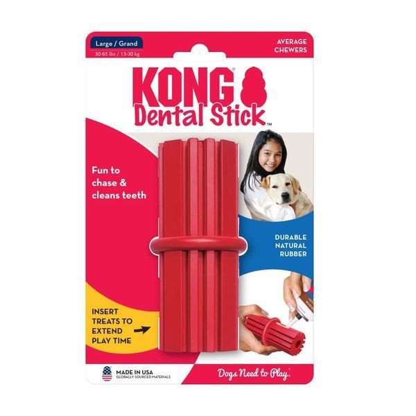 Іграшка KONG Dental Stick зубна паличка для собак середніх і великих порід, L 21123 фото