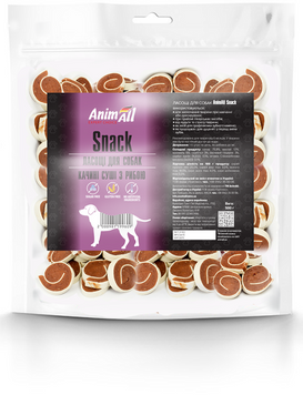 AnimAll Snack качині суши з рибою для собак 500 г 151734 фото
