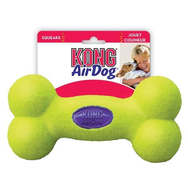 Іграшка KONG AirDog Squeaker Bone повітряна кістка для собак малих порід, S 775289 фото