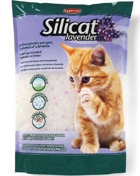 Padovan SILICAT LAVENDER Гигиенический наполнитель для кошачьих туалетов на основе силикагеля с ароматом лаванды 5 л PP00499 фото