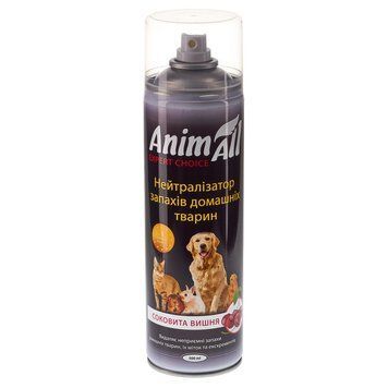 Нейтрализатор запаха AnimAll "Сочная вишня" для домашних животных, 500 мл 175869 фото