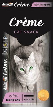 AnimAll Сr&egrave;me Лакомство для кошек со вкусом макрели 15 г х 6 шт 176405 фото