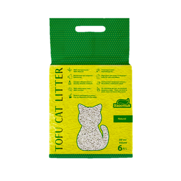Наповнювач Хвостик Tofu Cat Litter Classic наповнювач, що комкується, для котячого туалету 6 л 167651 фото