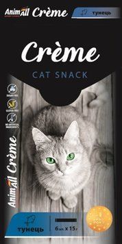 AnimAll Сr&egrave;me Лакомство для кошек со вкусом тунца 15 г х 6 шт 176404 фото