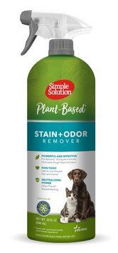 SIMPLE SOLUTION Plant-Based Stain & Odour Remover Растительное средство для нейтрализации запахов и удаления пятен жизнедеятельности домашних животных 945 мл ss13861 фото