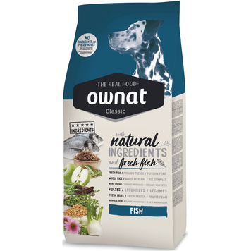 Сухой корм Ownat Classic Dog Adult Fish для взрослых собак всех пород (рыба) 4 кг 16099 фото