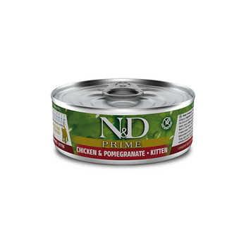 Вологий корм для кішок Farmina N&D Grain Free PRIME CHICKEN KITTEN беззерновий з куркою, гранатом 70 г 160598 фото