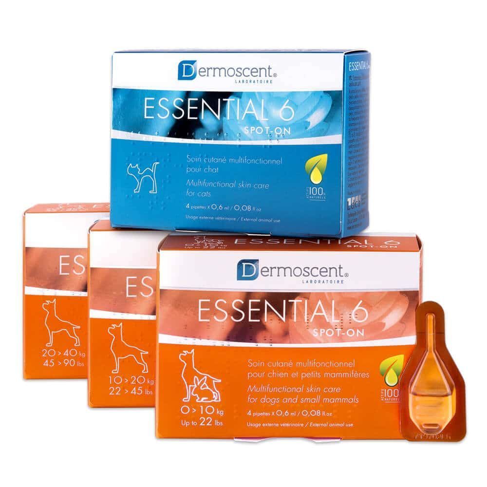 Dermoscent Essential 6 spot-on краплі для догляду за шкірою та шерстю собак великих і гігантських порід, 20-40кг  21503 фото