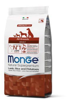 Сухой корм Monge DOG All breeds Adult lamb & rice для взрослых собак всех пород (ягненок) 2,5 кг 70011310 фото