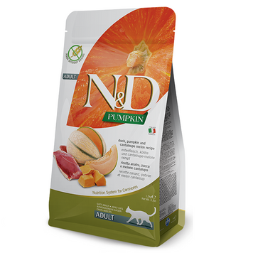 Farmina (Фарміна) N&D Grain Free PUMPKIN DUCK & CANTALUPE беззерновий для дорослих кішок з качкою та гарбузом 5кг (036131) 168806 фото
