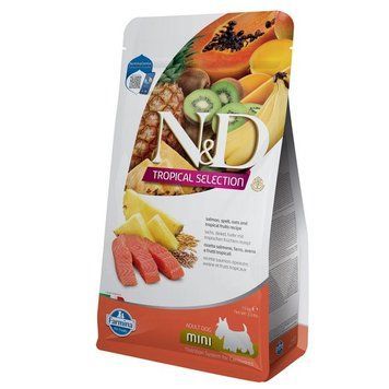 Сухий корм Farmina (Фарміна) N&D TROPICAL SELECTION SALMON ADULT MINI з лососем та тропічними фруктами, 1,5 кг (42354) 183866 фото