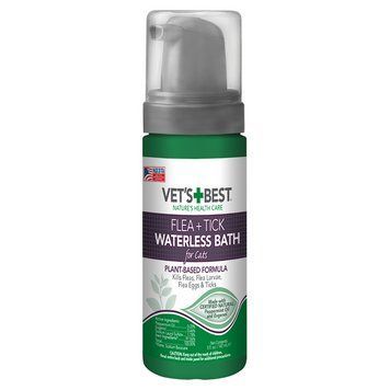 VET`S BEST Flea&Tick Waterless Bath For Cats Миюча піна від бліх, кліщів та москітів для кішок 147 мл vb10521 фото