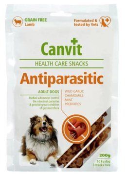Canvit Antiparasitic Беззернові напіввологі ласощі для підтримки мікрофлори кишечника собак 200 г can508815 фото