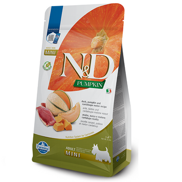 Сухий корм Farmina (Фарміна) N&D Grain Free PUMPKIN DUCK & CANTALOUPE ADULT MINI для дорослих собак дрібних порід з качкою та динею 2кг (38937) 168802 фото