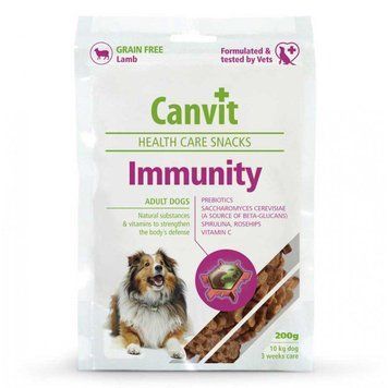 CANVIT Immunity Напіввологі ласощі для собак (з ягням) 200 г can508785 фото